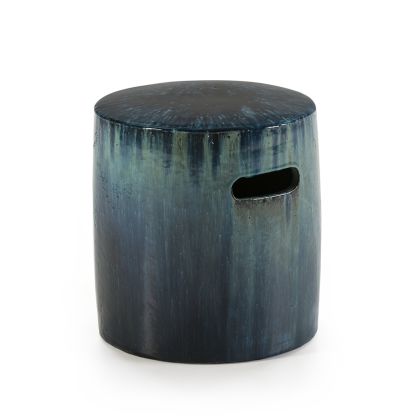 Stool 38x38x42 Jade Green Stoneware Stool 38x38x42 Jade Green Stoneware