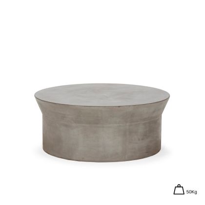 Coffee Table 90x90x37 Cement -- Natural