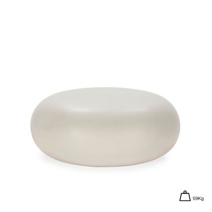 Coffee Table 90x90x37 Cement -- White