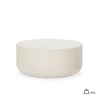 Coffee Table 90x90x40.6 Cement -- White
