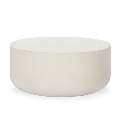 MESA DE CENTRO 90x90x40,6 CEMENTO BLANCO