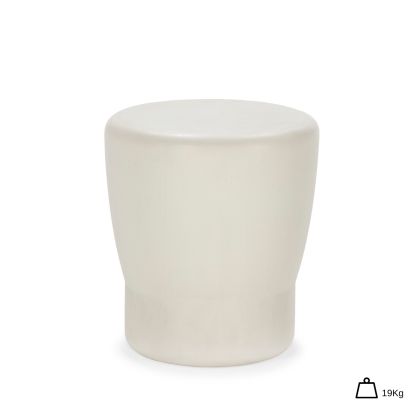 Side Table 40x40x45.5 Concrete -- White