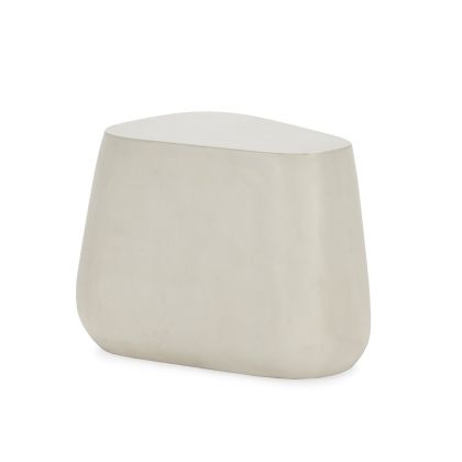 Mesa Auxiliar 60x45x44 Cemento Blanco