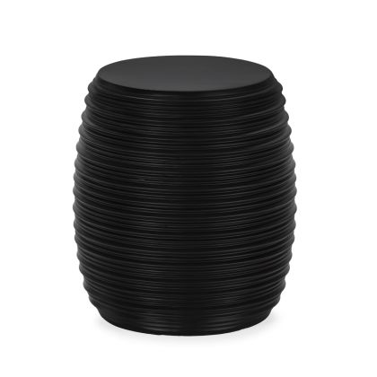 Stool 42x42x45.5 Stone Fiber -- Matte Black