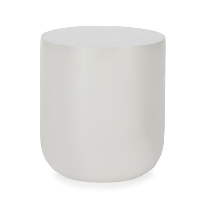 Taburete 41x41x45'7 Fibra Blanco Mate
