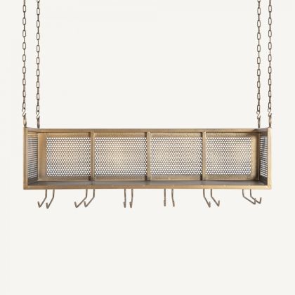 Mueble Bar Bretten Estilo Industrial-Vintage, 80 Cm
