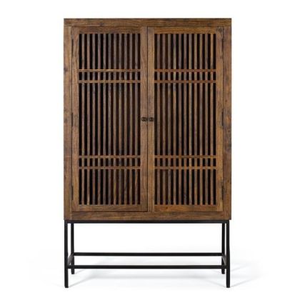 Armario Oriental Madera Acacia Metal, 160 Cm