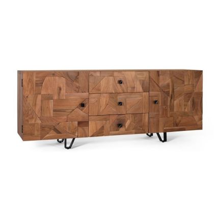 Aparador Diseño Moderno Madera Acacia, 180 Cm