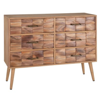 Cómoda Madera Paulonia Natural Tropical, 99 cm