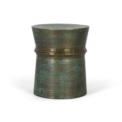 Mesa Auxiliar Hierro Envejecido Verde, 51 Cm