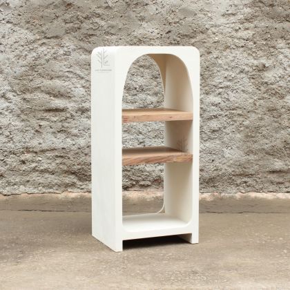 Estantería Ibiza Blanco Crema Natural, 50 Cm