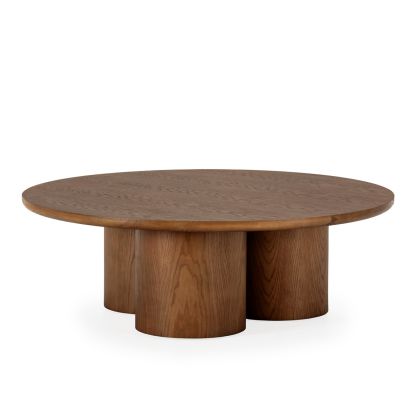 Coffee Table 120x120x40 Oak Wood