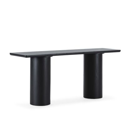 Consola Madera de Roble Negro, 180 Cm.