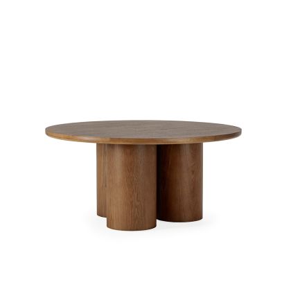 Dining Table 160x160x76 Oak Wood