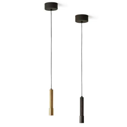 Lámpara Techo Metal Negro Mate, 185 cm