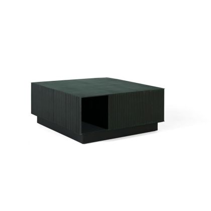 Mesa Centro Revistero Metal Verde Oscuro, 90 Cm