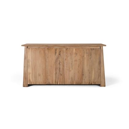 4-Door Natural Wood Sideboard, 172 Cm