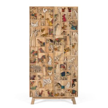 Armario Mango Multicolor Animales 2 Puertas, 170 Cm