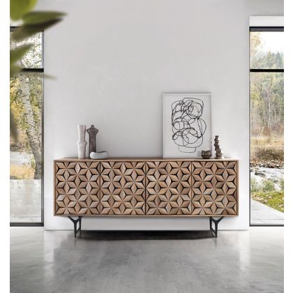 Aparador Mango Geometrico Metal, 177 Cm