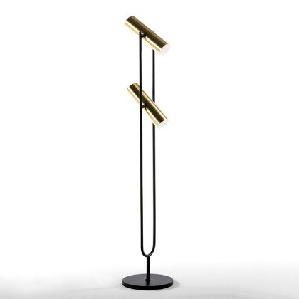 Floor Lamp with Lampshade 22x120 Metal Gold/Black