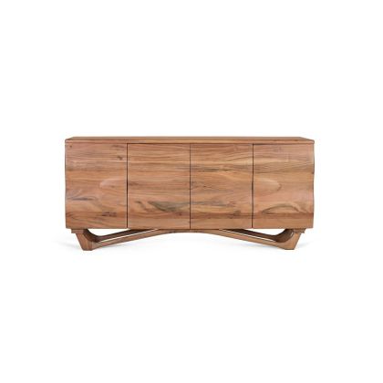 Aparador 4 Puertas Madera Natural, 170 Cm