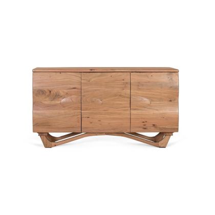 Aparador Madera Natural Relieves, 140 Cm