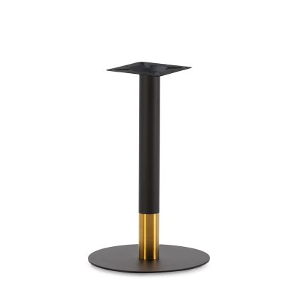 Table Base 45x45x72 Stainless Steel -- Black/Gold