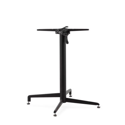 Table Base 70x70x72 Stainless Steel -- Matte Black