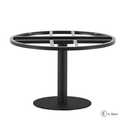 Table Base 45x45x50 Metal -- Matte Black