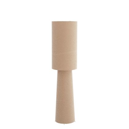 Cream Bouclé Fabric Floor Lamp, 40 Ø