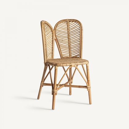 Silla Noale Estilo Étnico Vintage Natural, 47 Cm