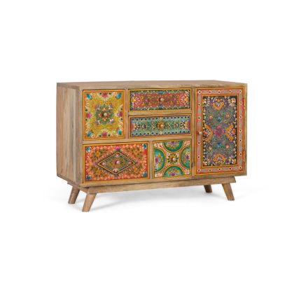 Cómoda rectangular étnica