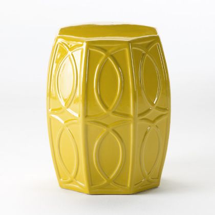 Yellow Ceramic Stool 38x45