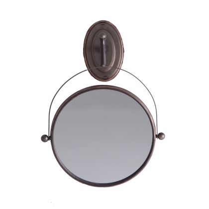 espejo industrial, marrón, hierro. espejo candys 50 cm
