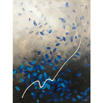 Obra Original Lienzo Azul