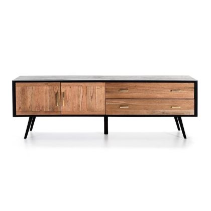 Aparador Nórdico Negro Natural, 199 Cm