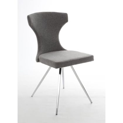 Silla gris hierro salón, 49 cm