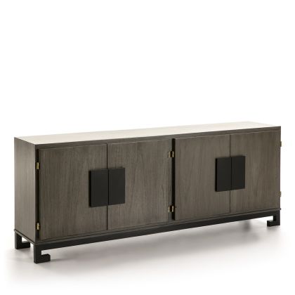 Aparador Art Deó Gris Negro, 201 Cm