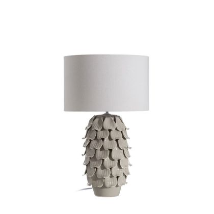 Lámpara de Pétalos, Decor  Gris, 67 Cm