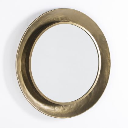 Espejo metal, vintage, dorado Deo 74 cm