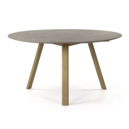 Mesa comedor luti moderno, natural, cemento 140 cm