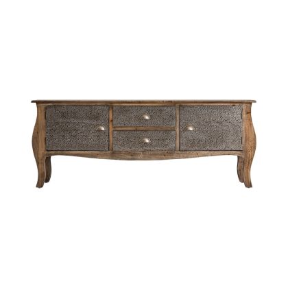 mueble tv, madera, aluminio, 154 cm