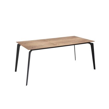 Mesa Comedor Rectangular Fija Madera Nogal ,180 Cm