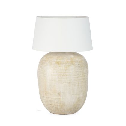 Table Lamp without shade 50x50x60 Terracotta -- Cream