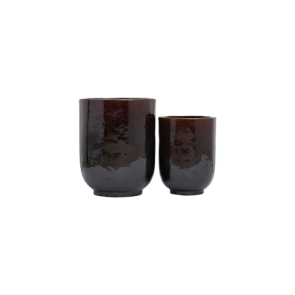 J/2 Macetero Pho Marrón Oscuro
