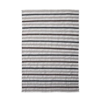 Alfombra Patrón Geométrico Tela Gris Claro, 200 Cm