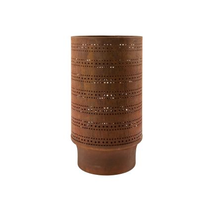 Portavelas Hierro Envejecido, Ø 15 Cm