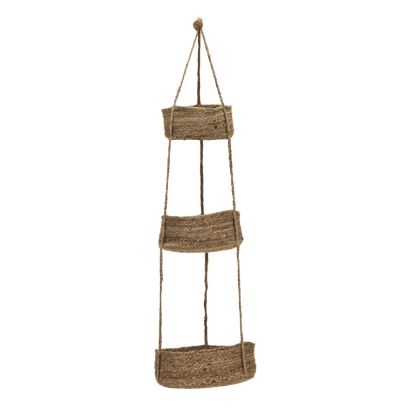 Cesto Colgante Yute Natural, Ø 33 Cm