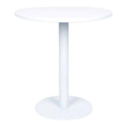 Mesa Redonda Acero Blanco Interior Exterior, 76 Cm