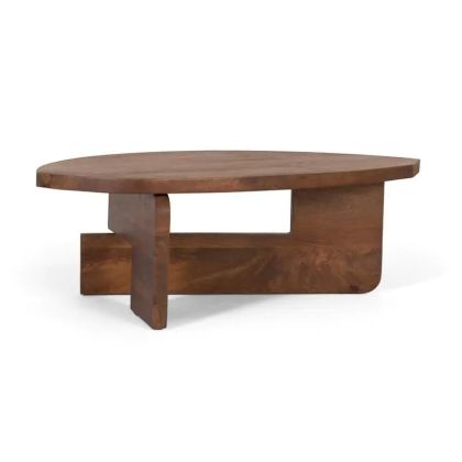 Mesa centro vintage avellana